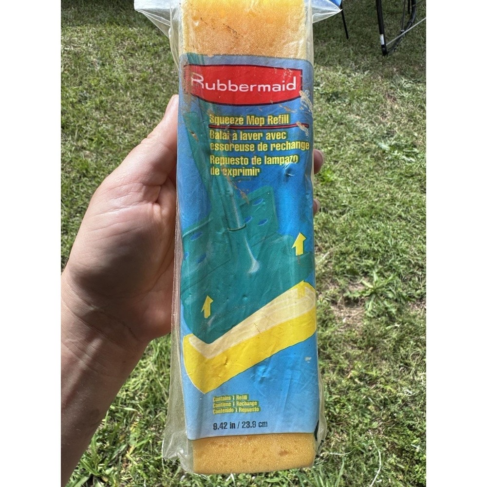 Rubbermaid Squeeze Mop Refill Yellow New In Original Packaging 1999 Vintage Y2K - Picture 5 of 5